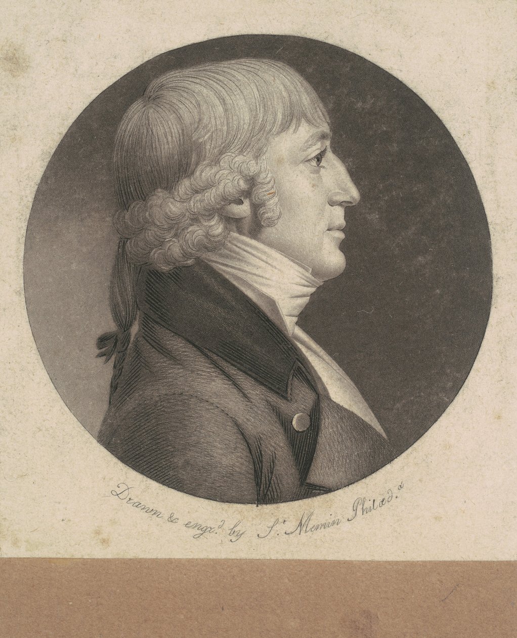 Uidentificeret mand af Charles B. J. Févret de Saint Mémin