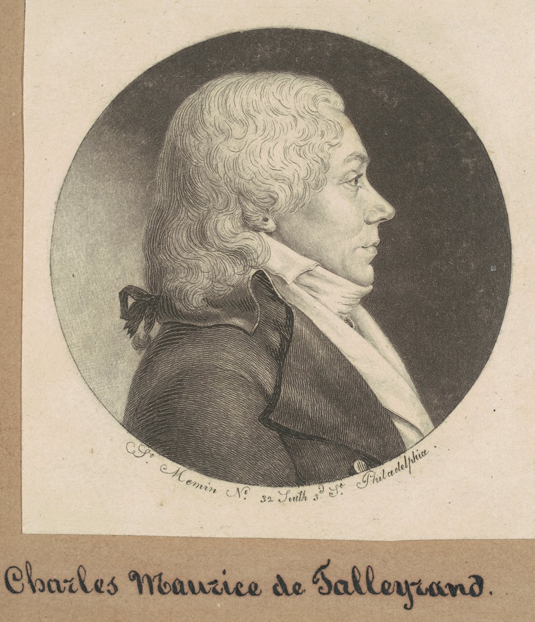 Uidentificeret mand af Charles B. J. Févret de Saint Mémin