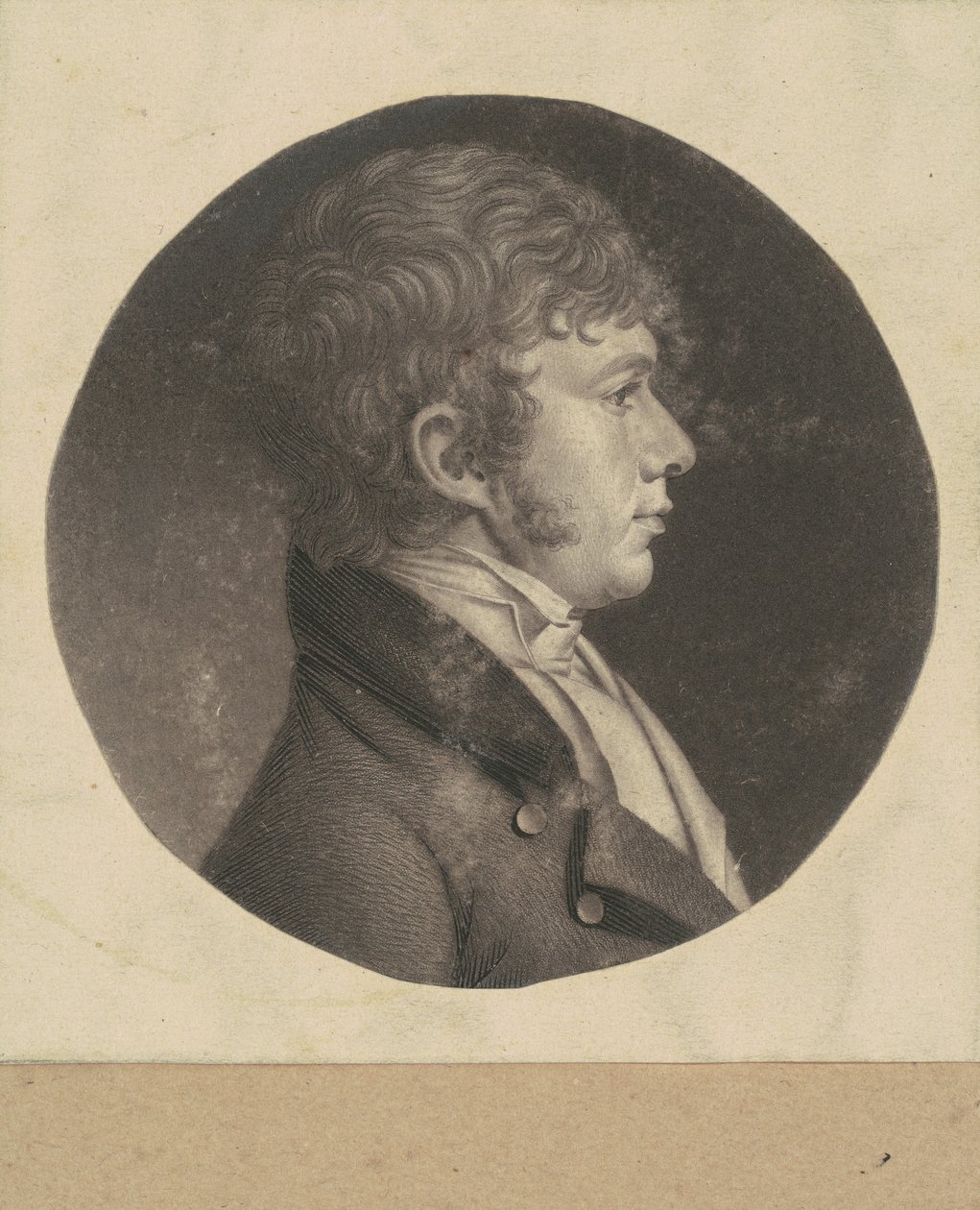 Uidentificeret mand af Charles B. J. Févret de Saint Mémin
