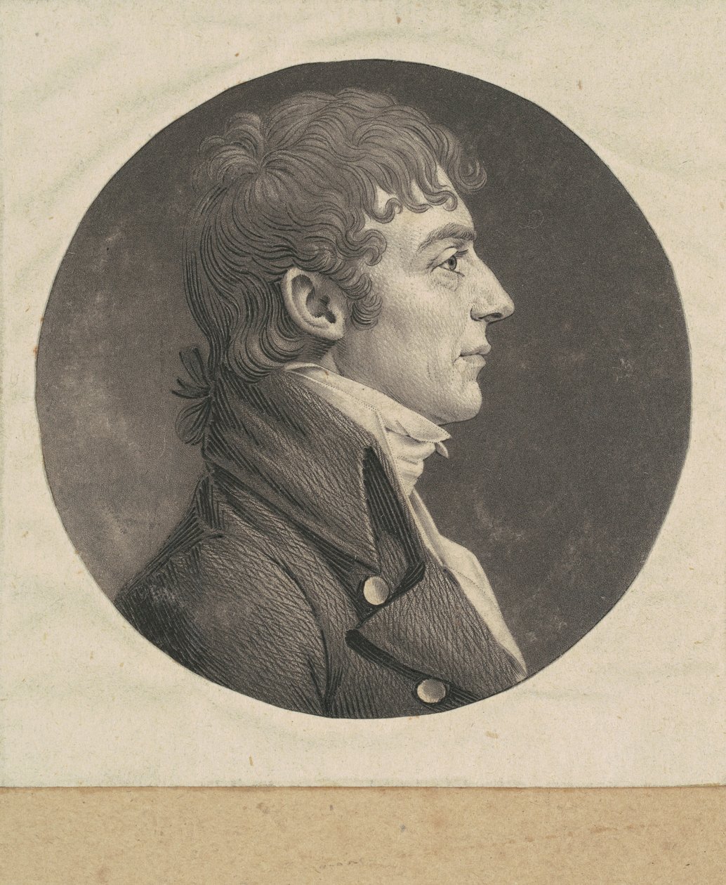Uidentificeret mand af Charles B. J. Févret de Saint Mémin