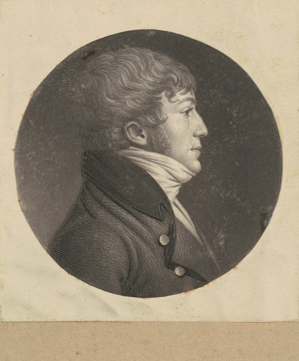 Uidentificeret mand af Charles B. J. Févret de Saint Mémin