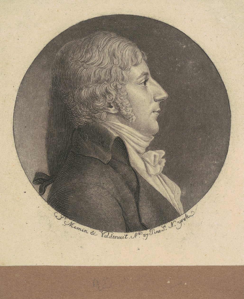 Uidentificeret mand af Charles B. J. Févret de Saint Mémin