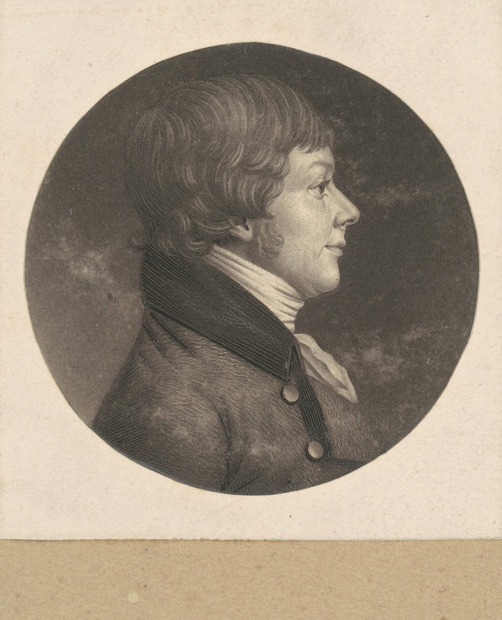 Uidentificeret mand af Charles B. J. Févret de Saint Mémin