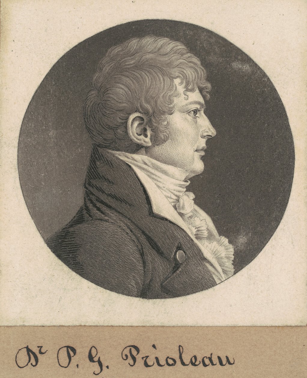 Uidentificeret mand af Charles B. J. Févret de Saint Mémin