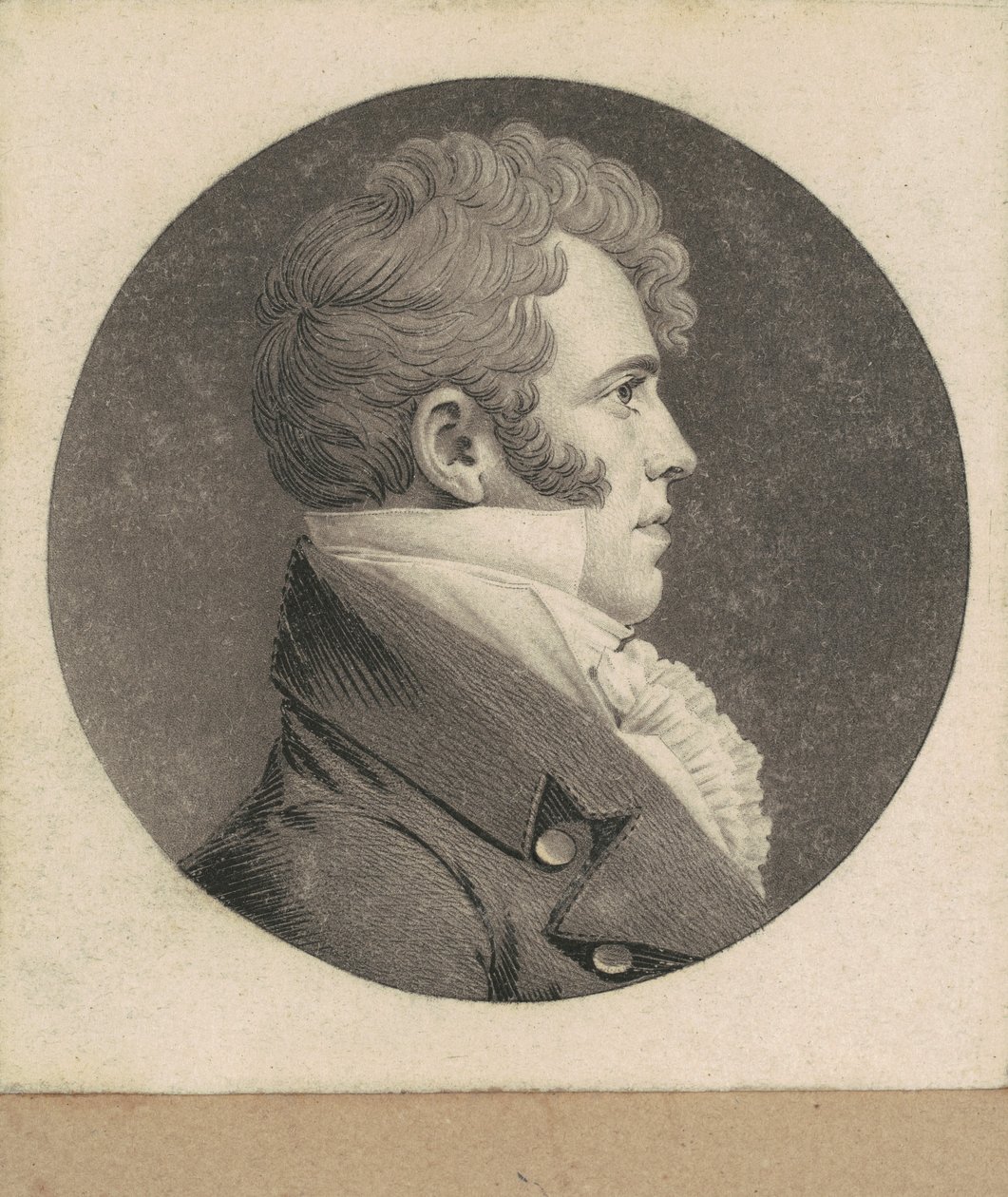 Uidentificeret mand af Charles B. J. Févret de Saint Mémin