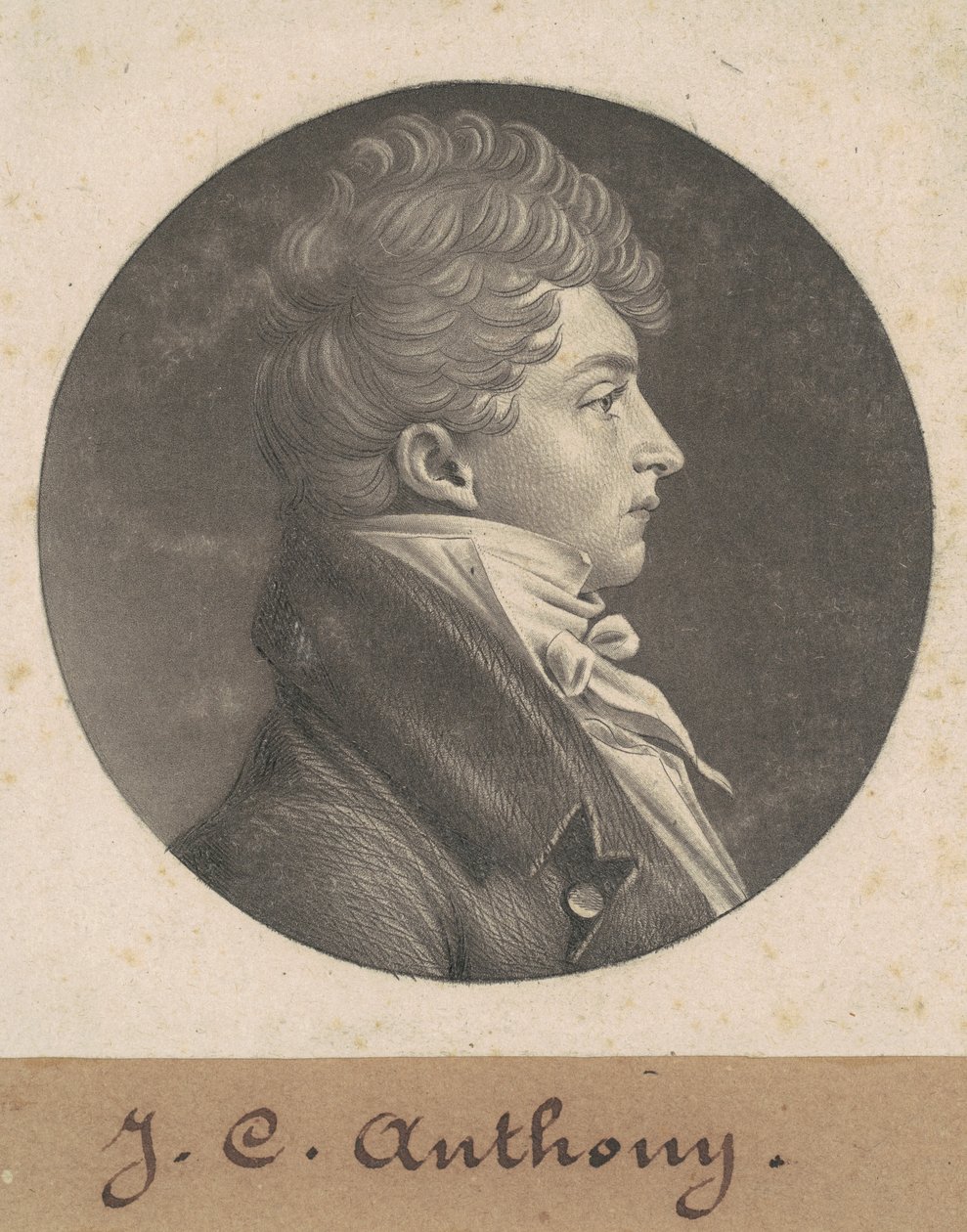 Uidentificeret mand af Charles B. J. Févret de Saint Mémin