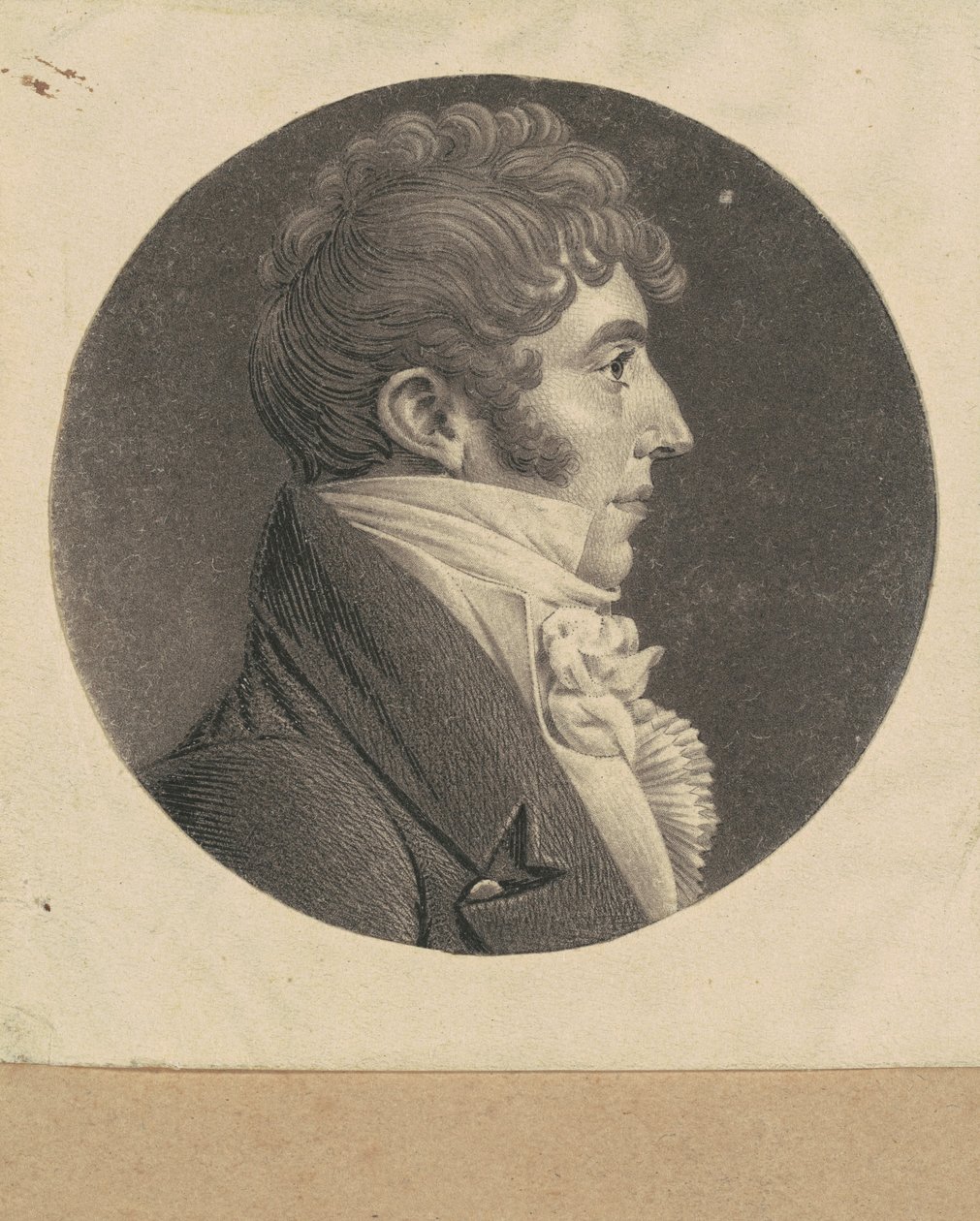 Uidentificeret mand af Charles B. J. Févret de Saint Mémin