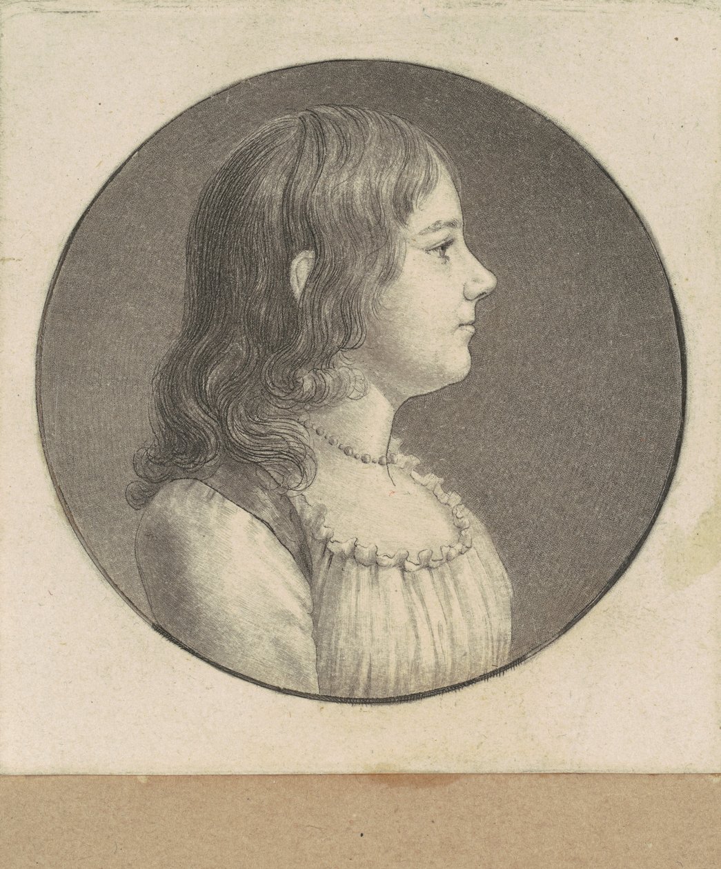 Uidentificeret ung kvinde af Charles B. J. Févret de Saint Mémin