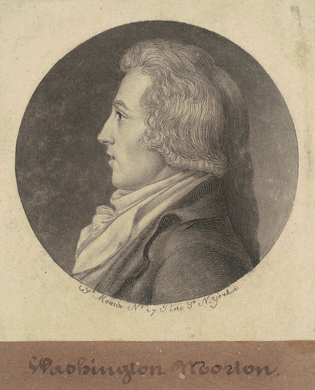 Washington Morton af Charles B. J. Févret de Saint Mémin