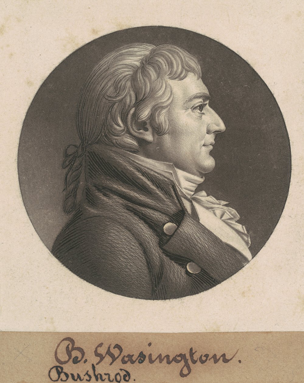 William Augustine Washington III af Charles B. J. Févret de Saint Mémin