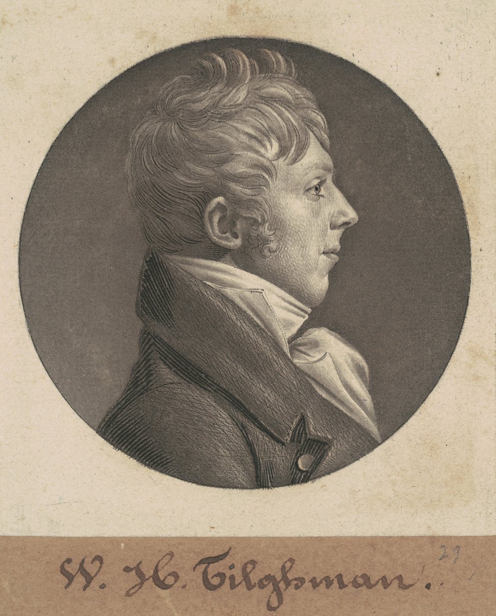 William Helmsley Tilghman af Charles B. J. Févret de Saint Mémin