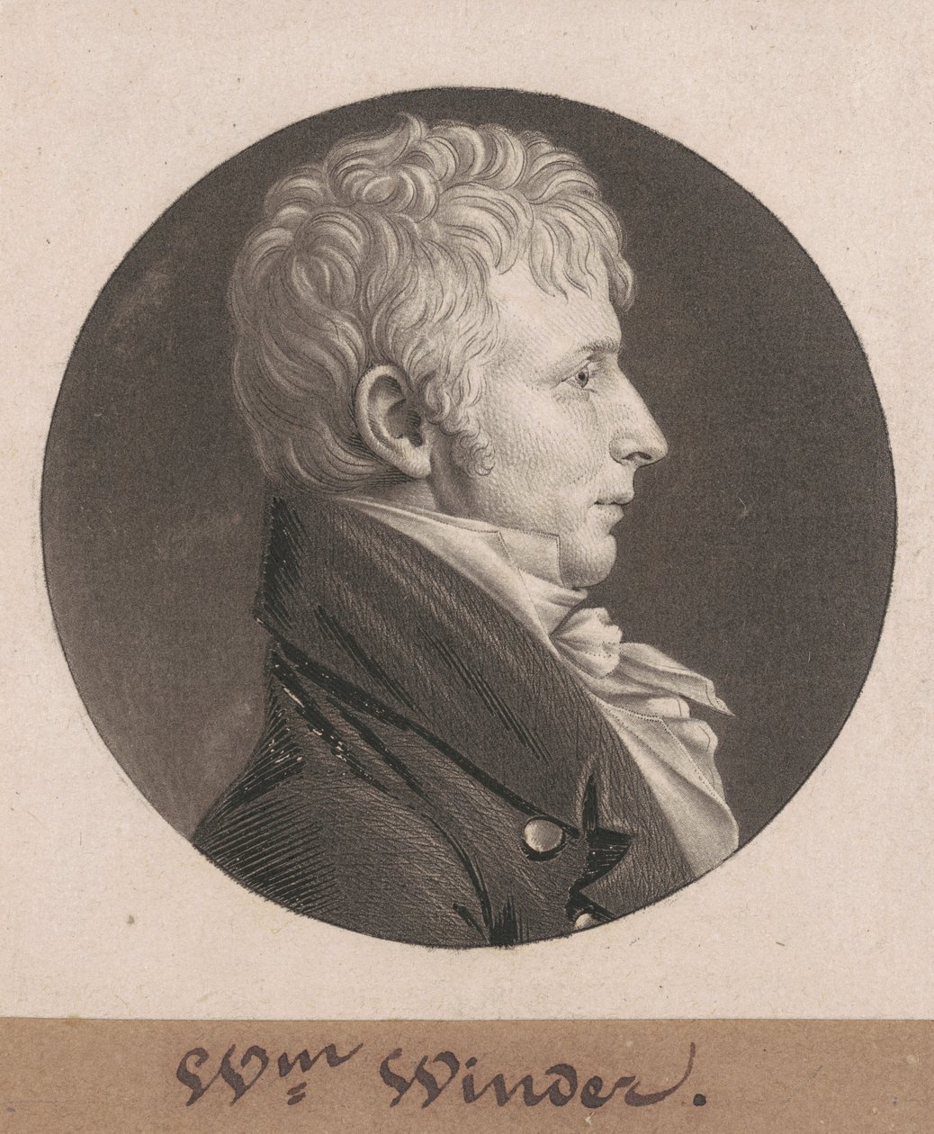 William Henry Winder af Charles B. J. Févret de Saint Mémin