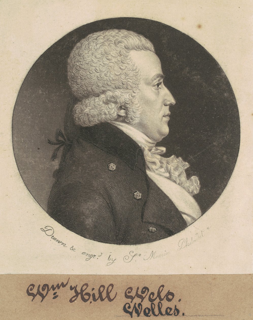 William Hill Wells af Charles B. J. Févret de Saint Mémin