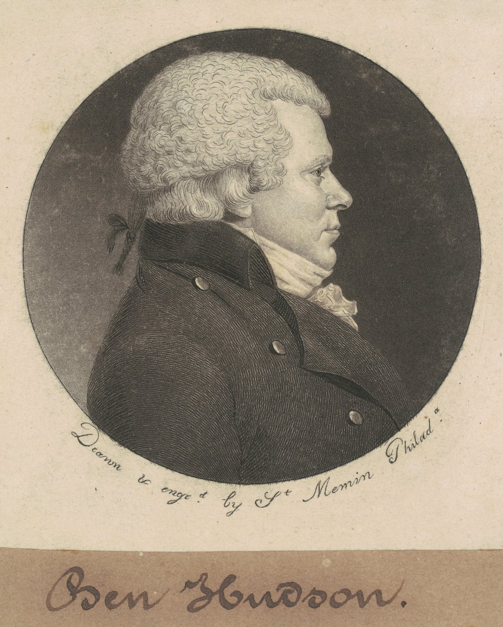 William Hudson af Charles B. J. Févret de Saint Mémin