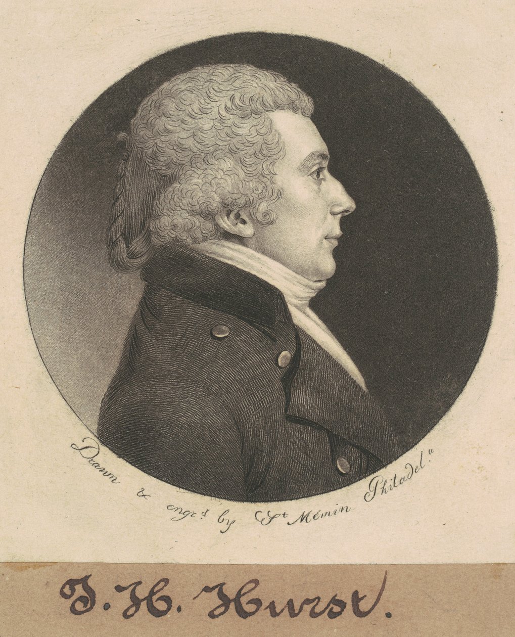 William Hurst af Charles B. J. Févret de Saint Mémin