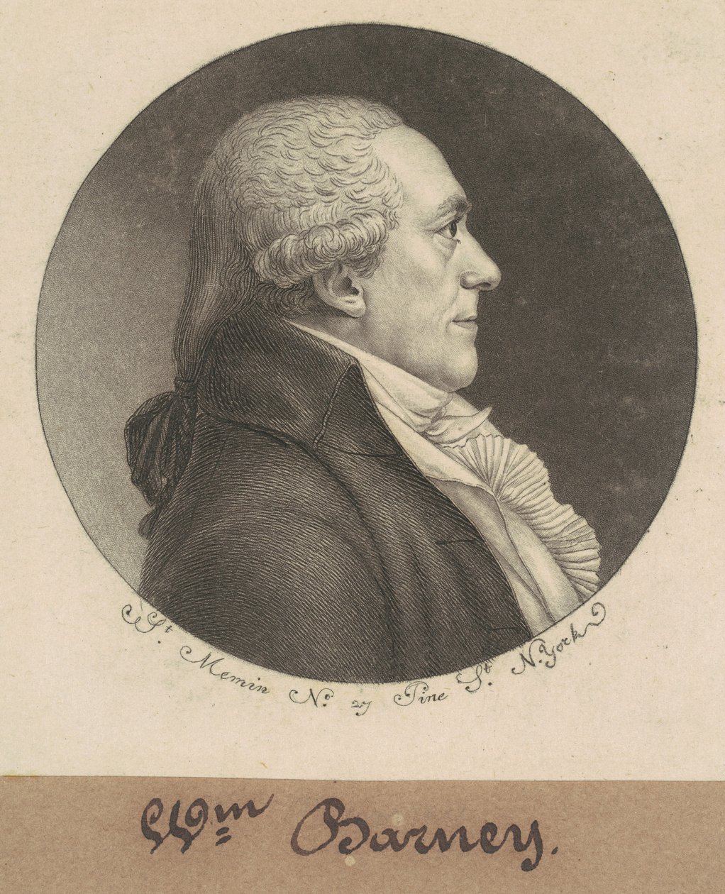 William Stevenson Barney af Charles B. J. Févret de Saint Mémin