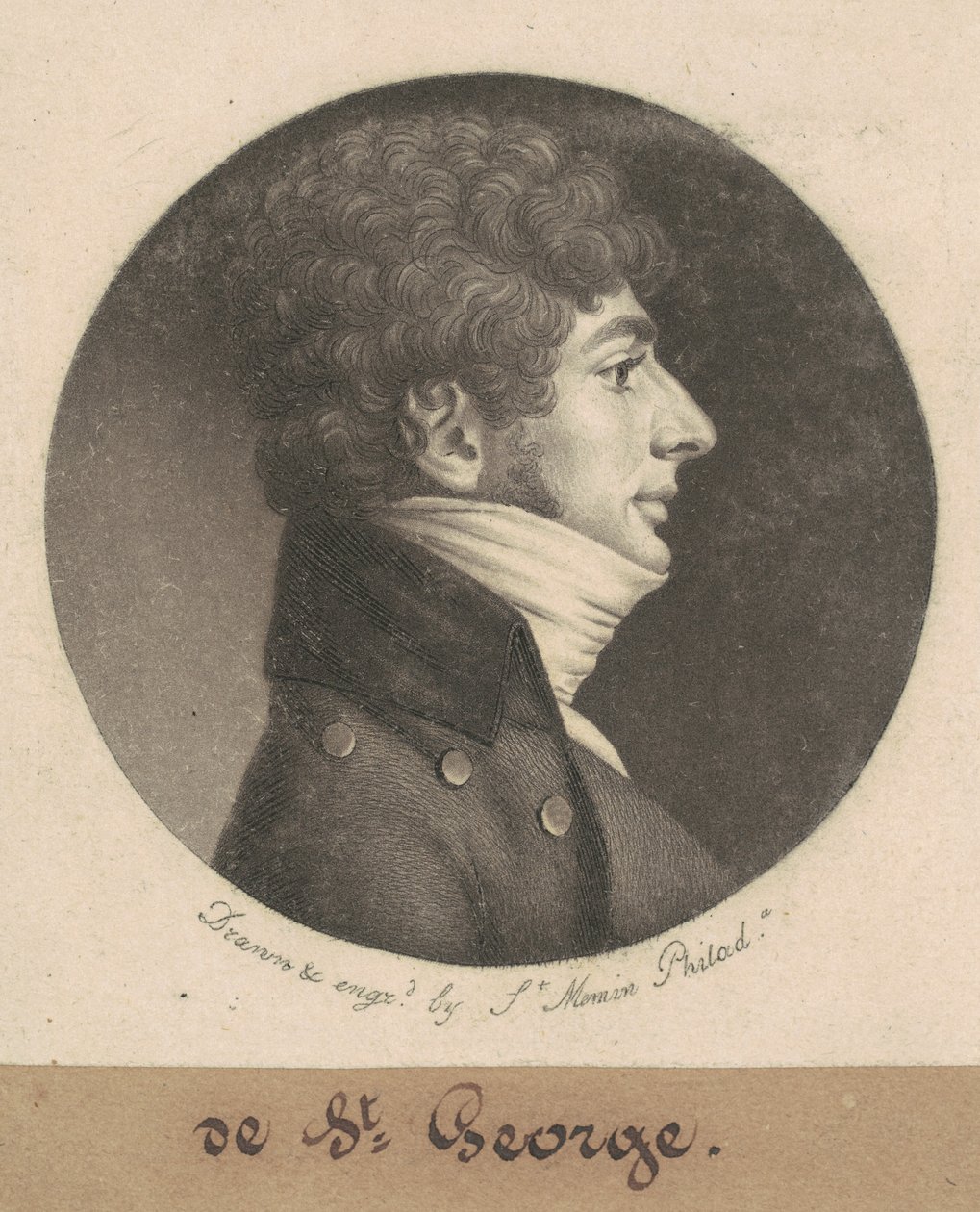 St. George af Charles B. J. Févret de Saint Mémin