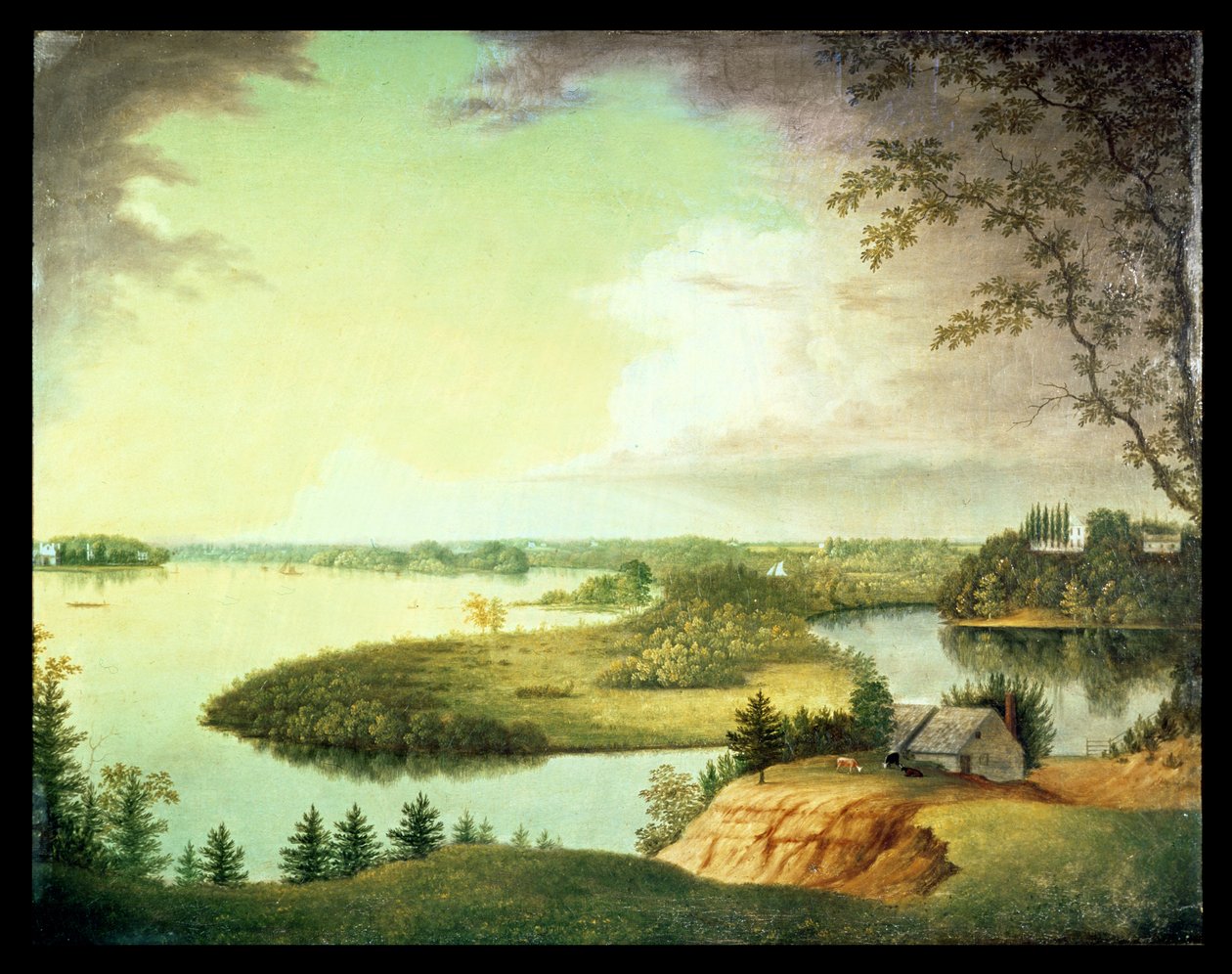 Delaware River, nær Bordentown, New Jersey af Charles B. Lawrence