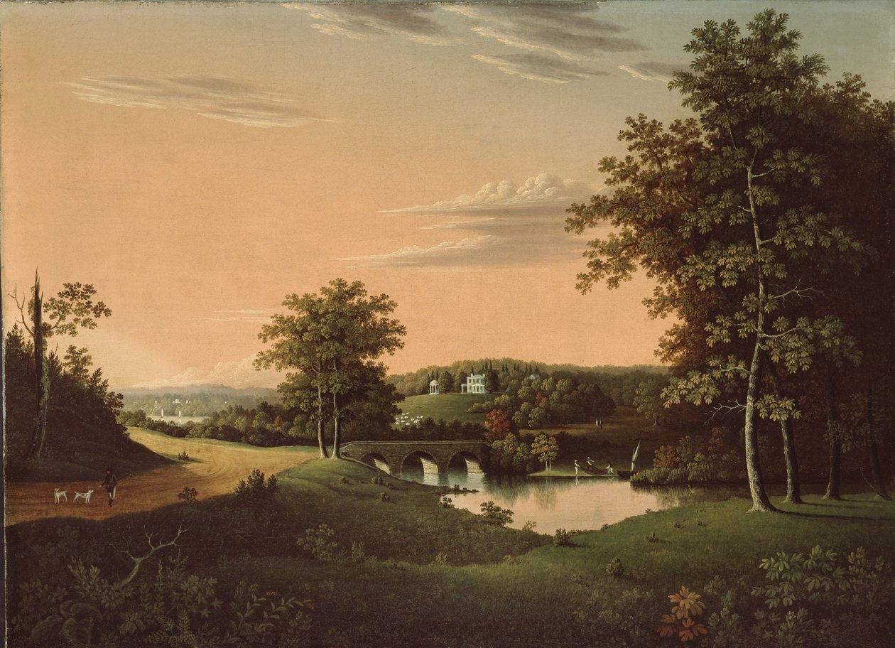 Point Breeze, Joseph-Napoléon Bonapartes ejendom i Bordentown, New Jersey, 1817-20 af Charles B. Lawrence
