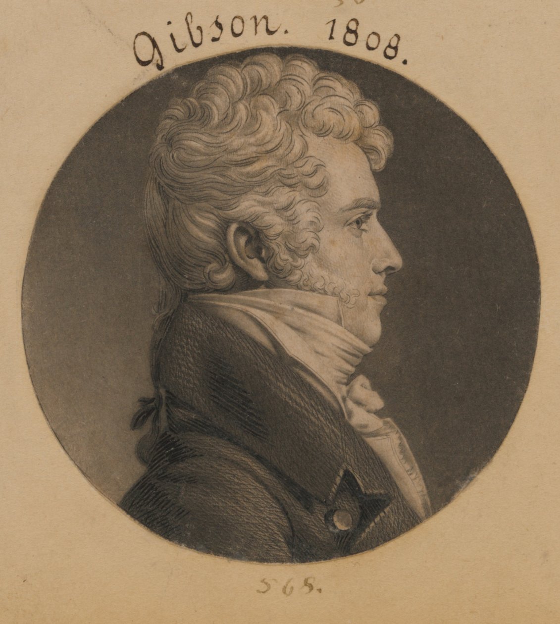 Alexander Gibson af Charles Balthazar Julien Févret de Saint-Mémin