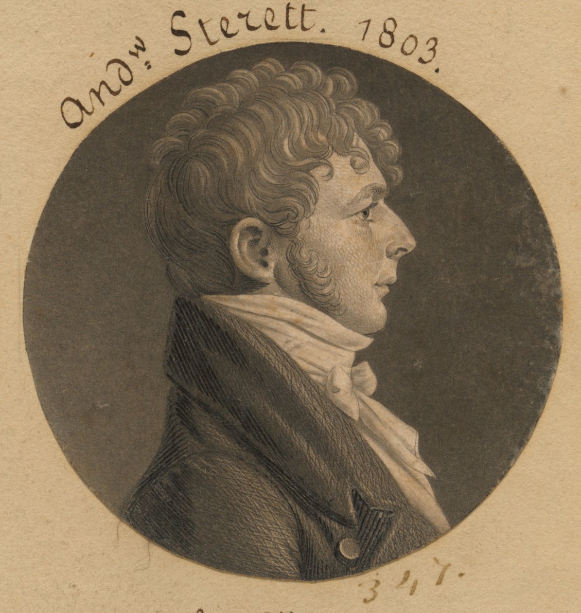 Andrew Sterett af Charles Balthazar Julien Févret de Saint-Mémin