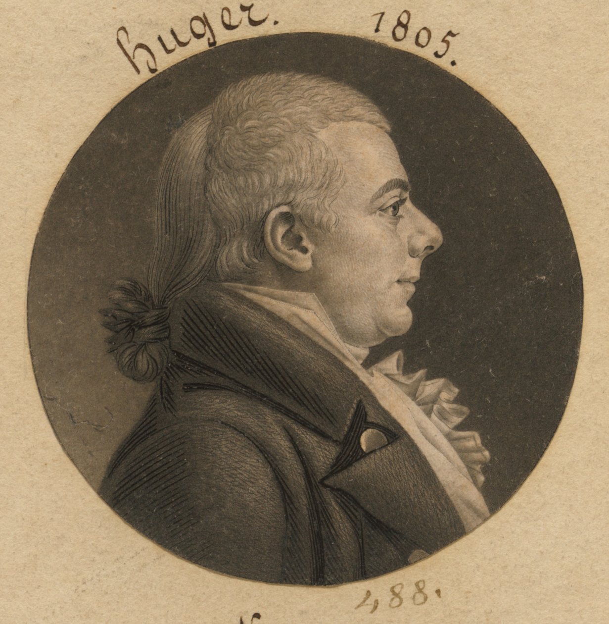 Benjamin Huger af Charles Balthazar Julien Févret de Saint-Mémin