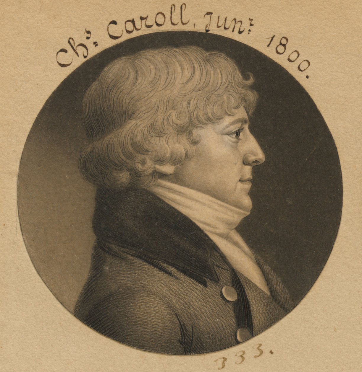 Charles Carroll Jr. af Charles Balthazar Julien Févret de Saint-Mémin