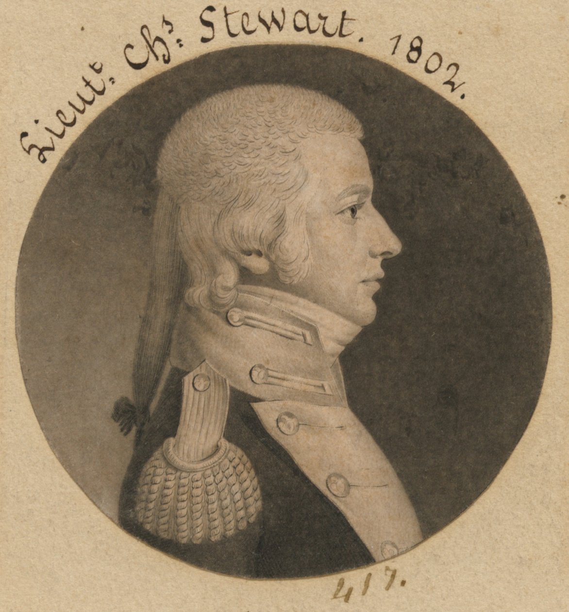 Charles Stewart af Charles Balthazar Julien Févret de Saint-Mémin