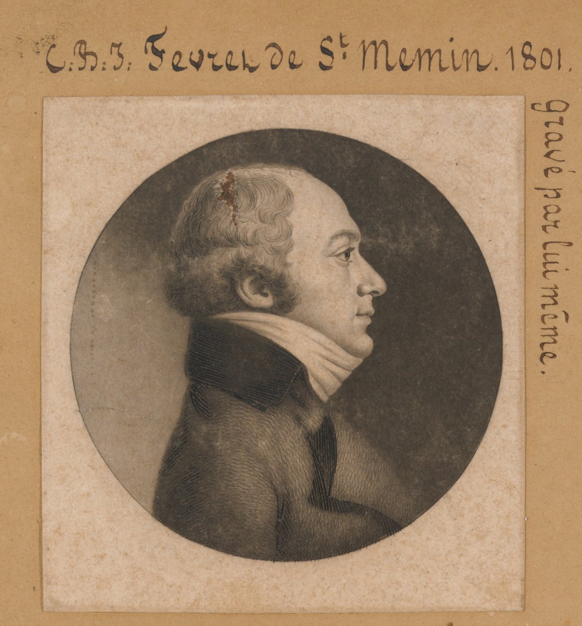 Charles de Saint-Mémins selvportræt af Charles Balthazar Julien Févret de Saint-Mémin