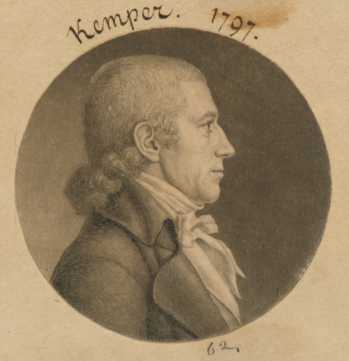 Daniel Kemper af Charles Balthazar Julien Févret de Saint-Mémin