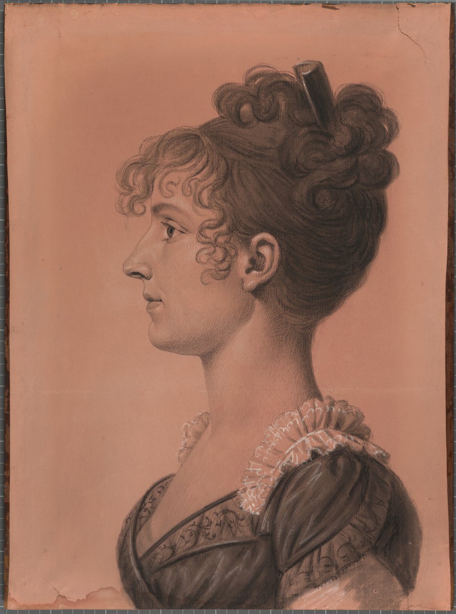 Elizabeth Wirt af Charles Balthazar Julien Févret de Saint-Mémin