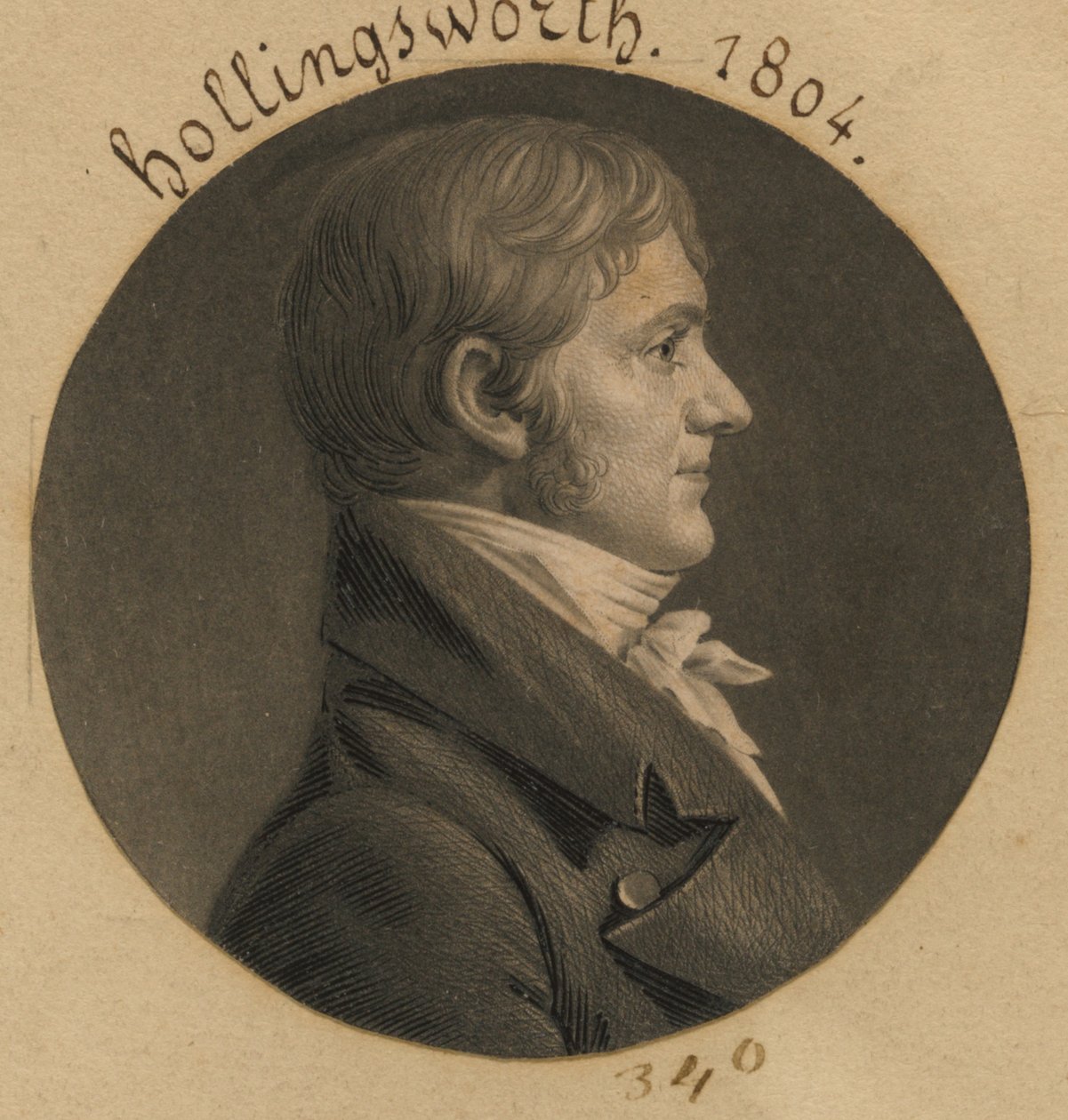 Francis Hollingsworth af Charles Balthazar Julien Févret de Saint-Mémin