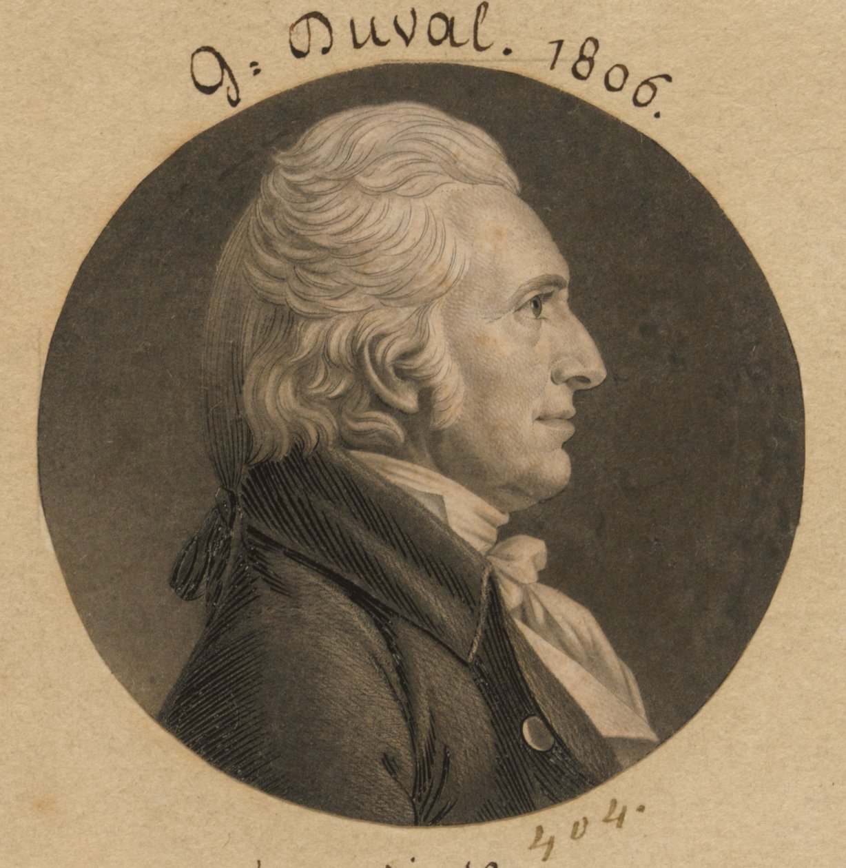 Gabriel Duvall af Charles Balthazar Julien Févret de Saint-Mémin