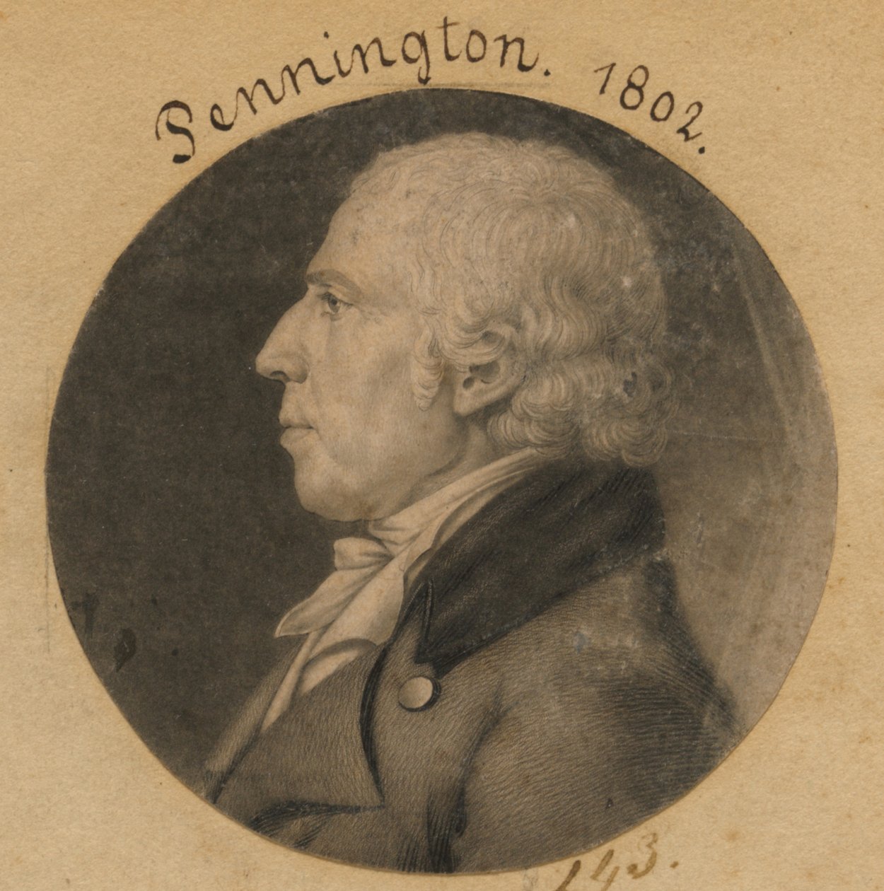 Isaac Penington af Charles Balthazar Julien Févret de Saint-Mémin