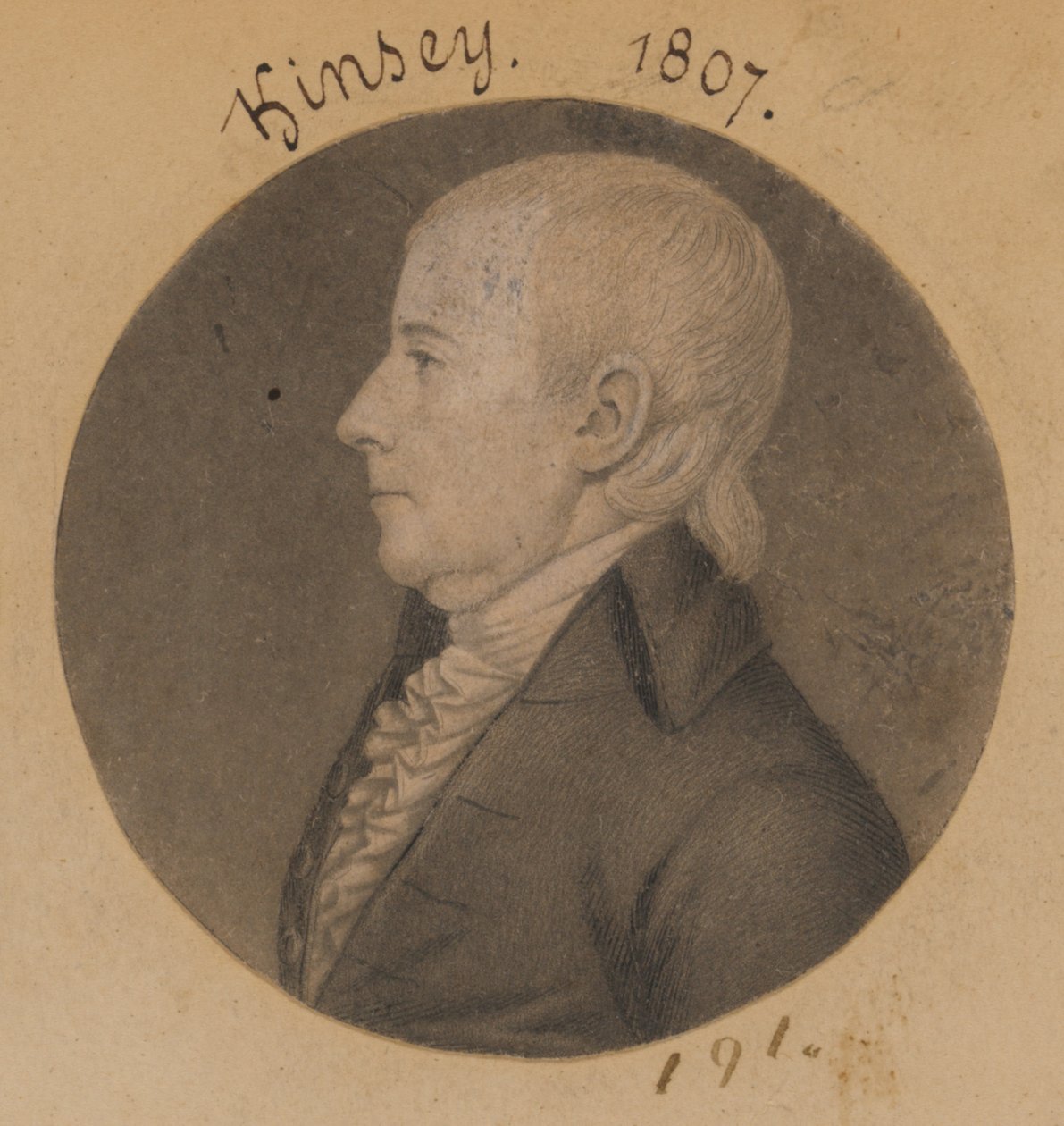 James Kinsey af Charles Balthazar Julien Févret de Saint-Mémin