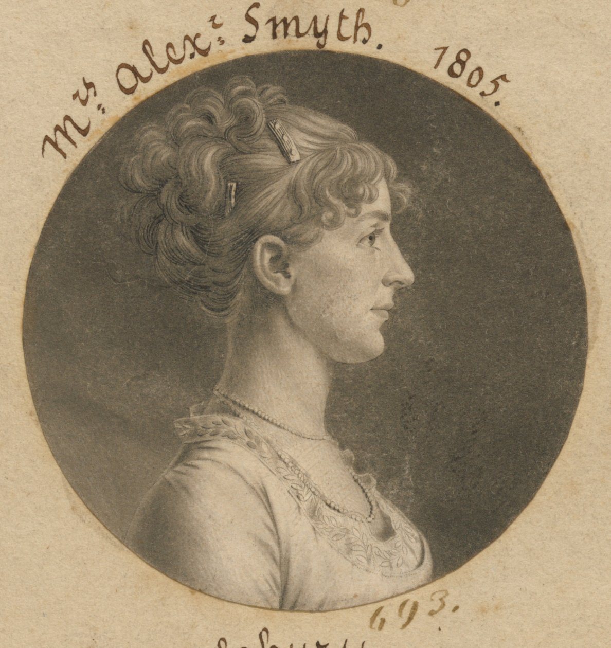 Jane Barr Stuart Newton af Charles Balthazar Julien Févret de Saint-Mémin