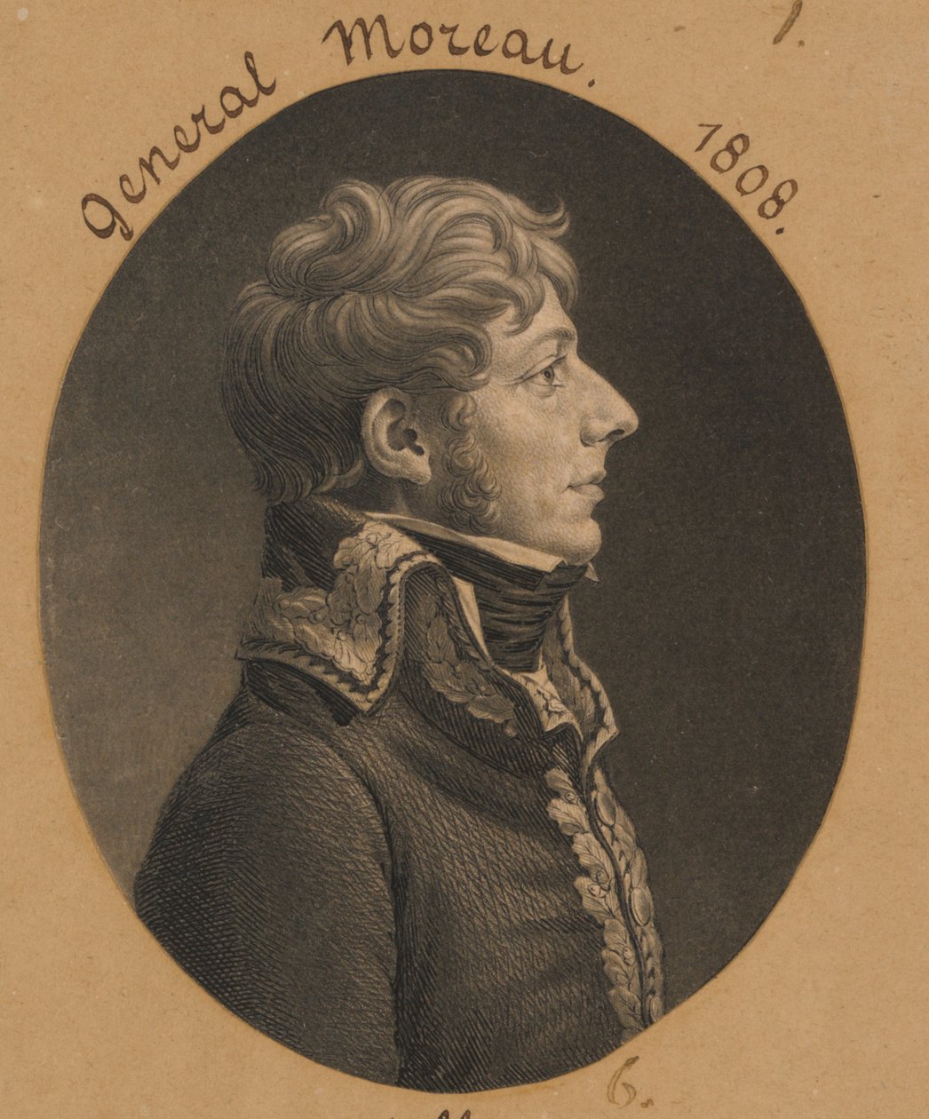 Jean-Victor Moreau af Charles Balthazar Julien Févret de Saint-Mémin