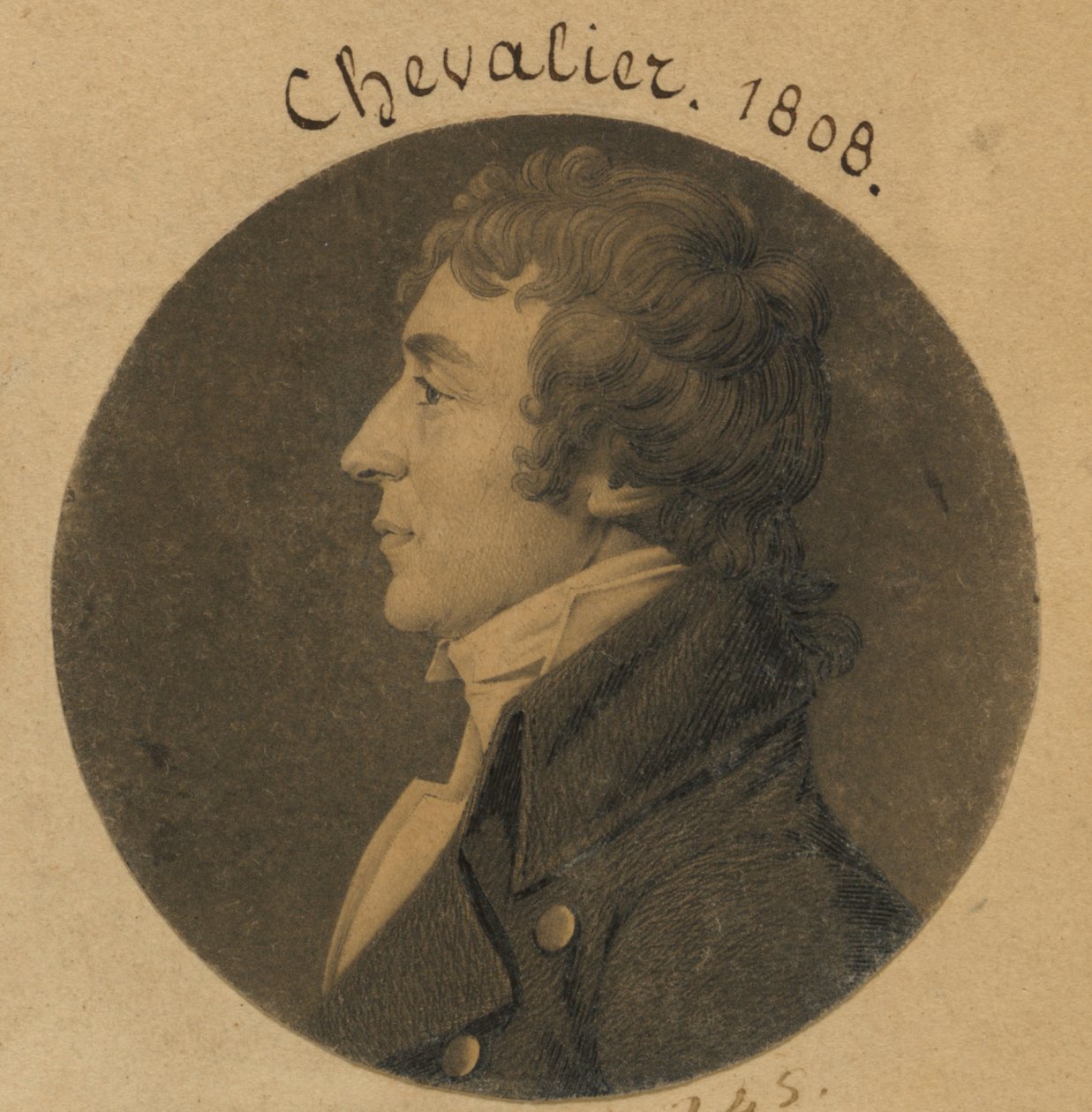 John Augustus Chevallie af Charles Balthazar Julien Févret de Saint-Mémin