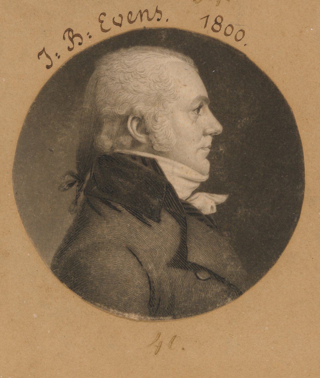 John B. Evens af Charles Balthazar Julien Févret de Saint-Mémin
