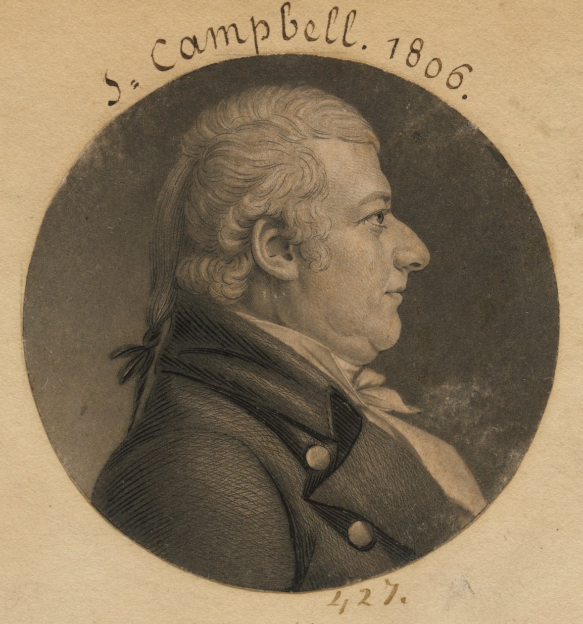 John Campbell af Charles Balthazar Julien Févret de Saint-Mémin