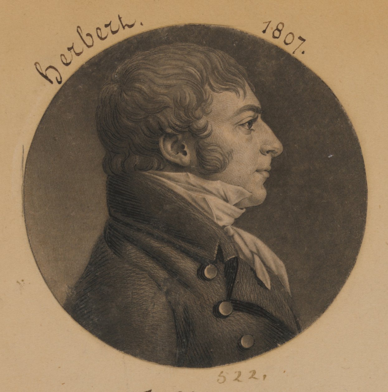John Carlyle Herbert af Charles Balthazar Julien Févret de Saint-Mémin