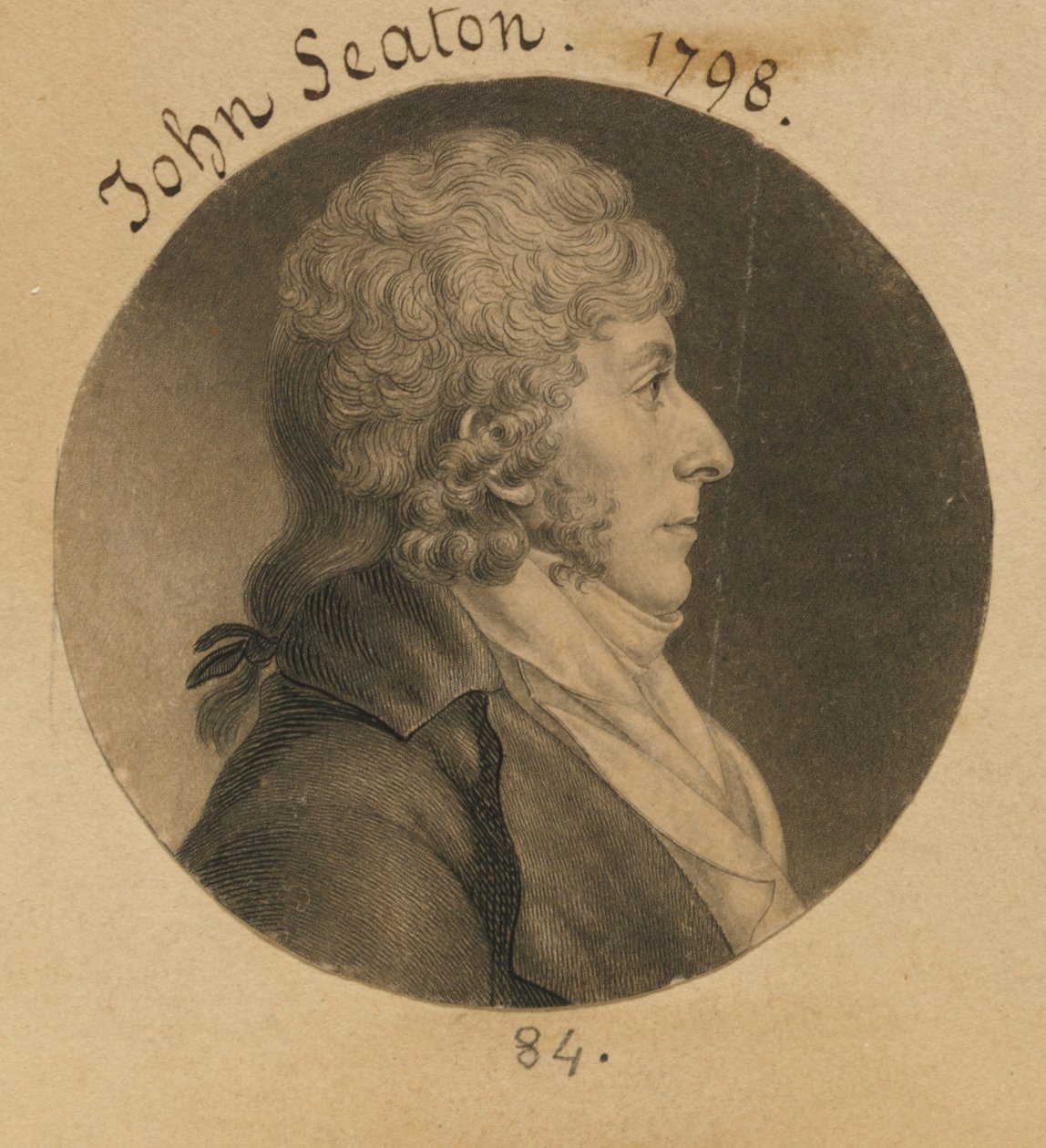 John Curzon Seton af Charles Balthazar Julien Févret de Saint-Mémin