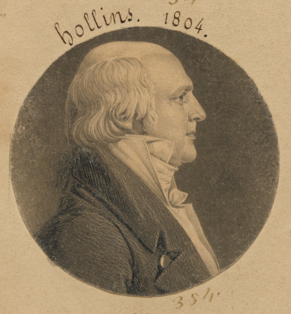 John Hollins af Charles Balthazar Julien Févret de Saint-Mémin