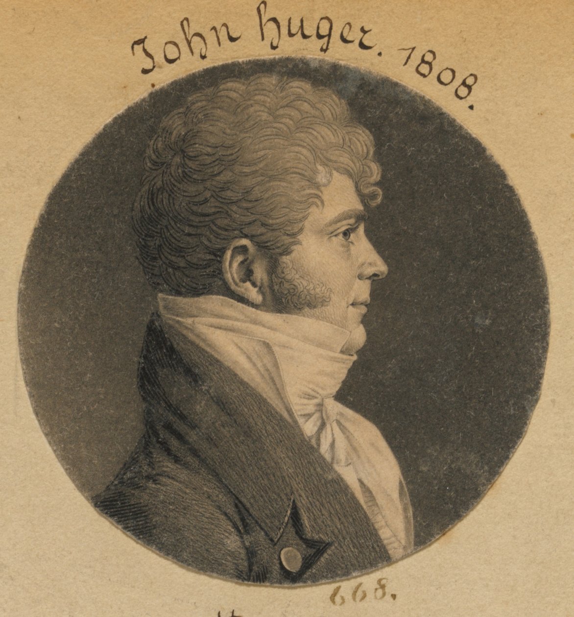 John Huger af Charles Balthazar Julien Févret de Saint-Mémin