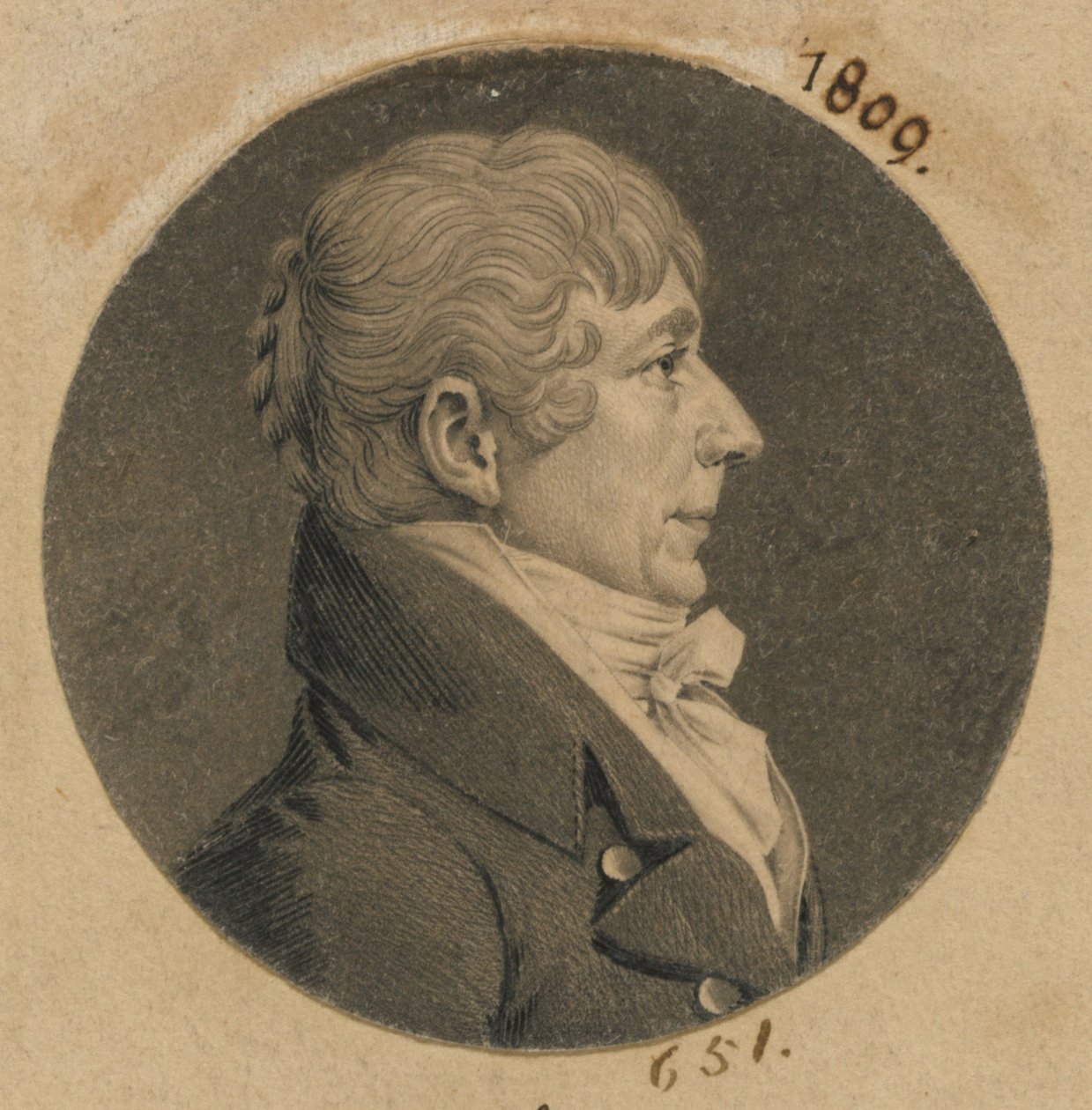 John Moncreif af Charles Balthazar Julien Févret de Saint-Mémin