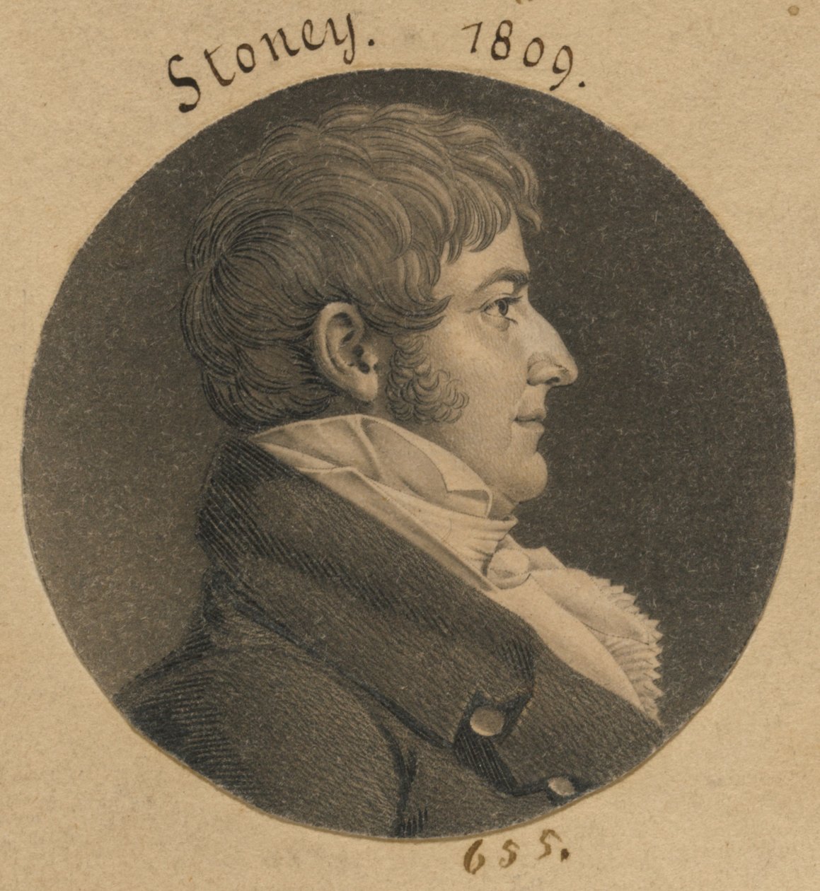John Stoney af Charles Balthazar Julien Févret de Saint-Mémin