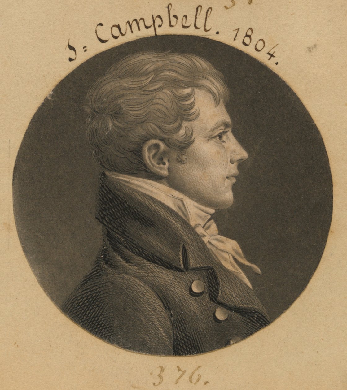 Levin Hicks Campbell af Charles Balthazar Julien Févret de Saint-Mémin