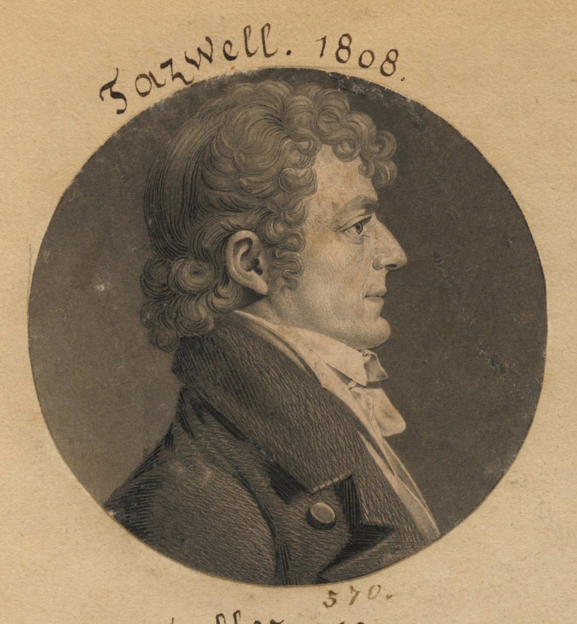 Littleton Waller Tazewell af Charles Balthazar Julien Févret de Saint-Mémin