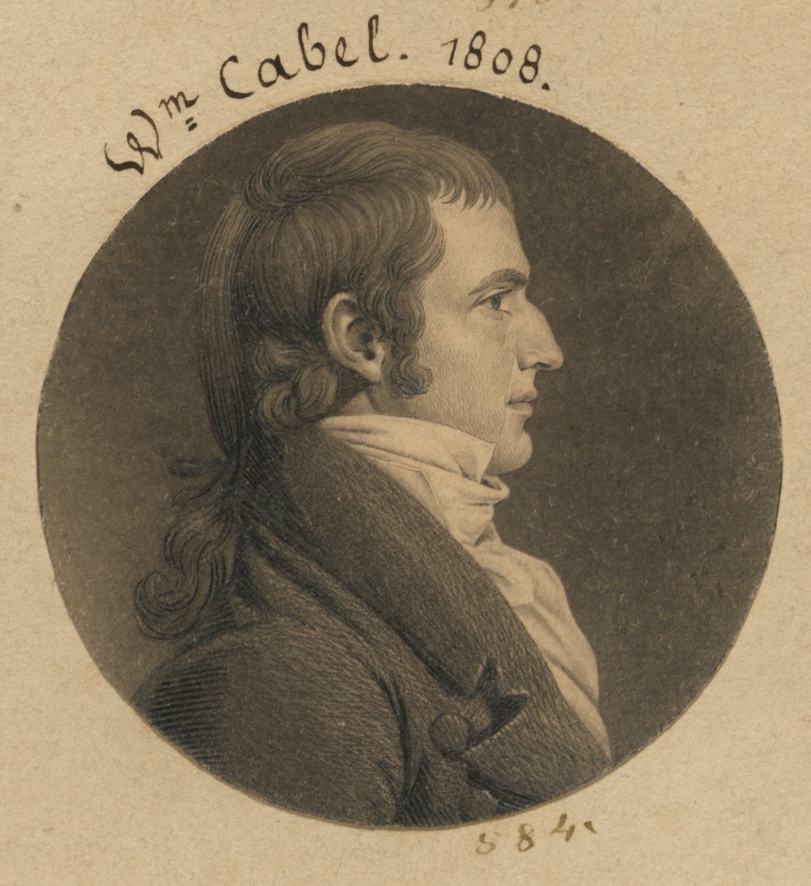 Nicholas Cabell, Jr. af Charles Balthazar Julien Févret de Saint-Mémin