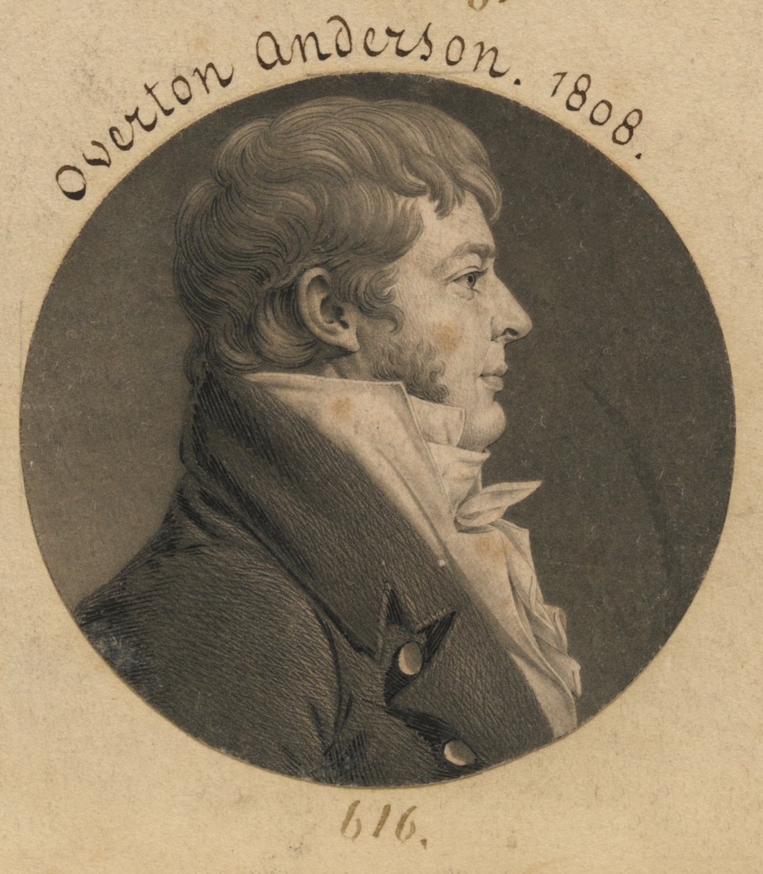 Overton Anderson af Charles Balthazar Julien Févret de Saint-Mémin